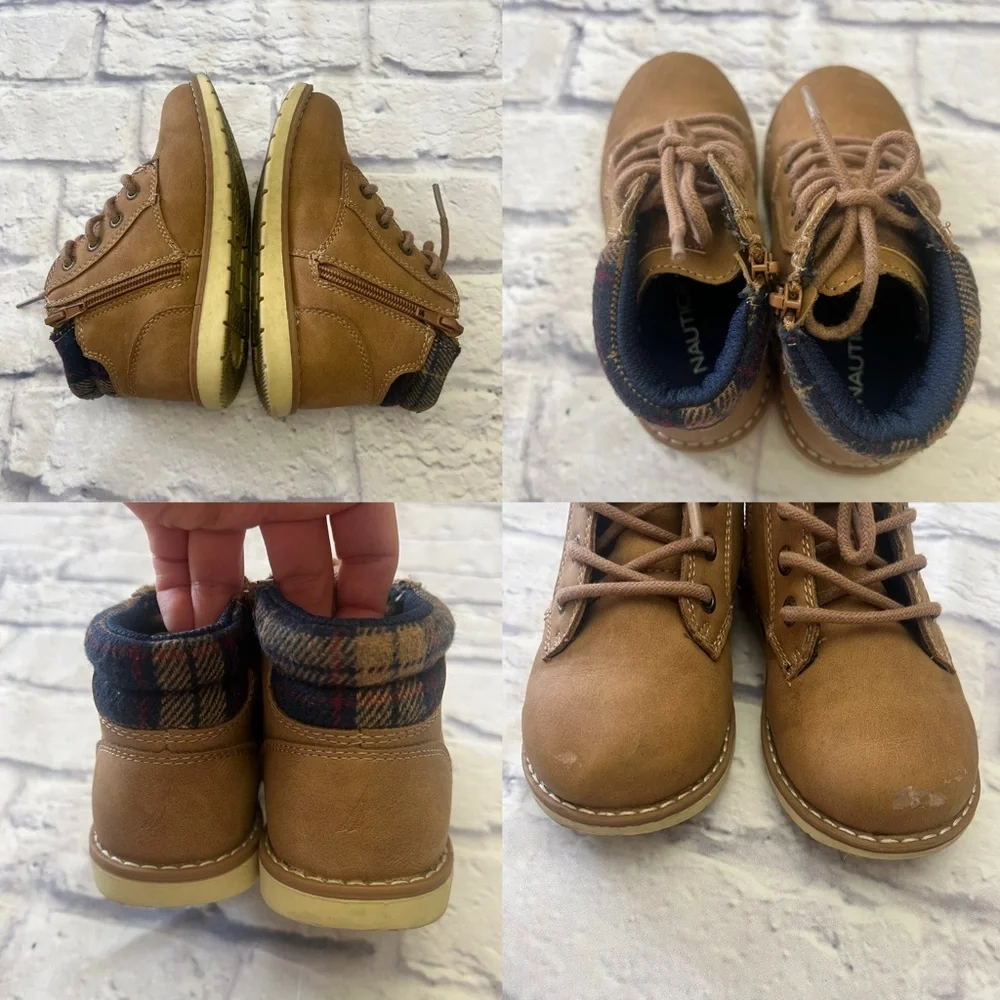 Nautica Brown Ankle Boots Casual Work Style. SIZE‎ 11